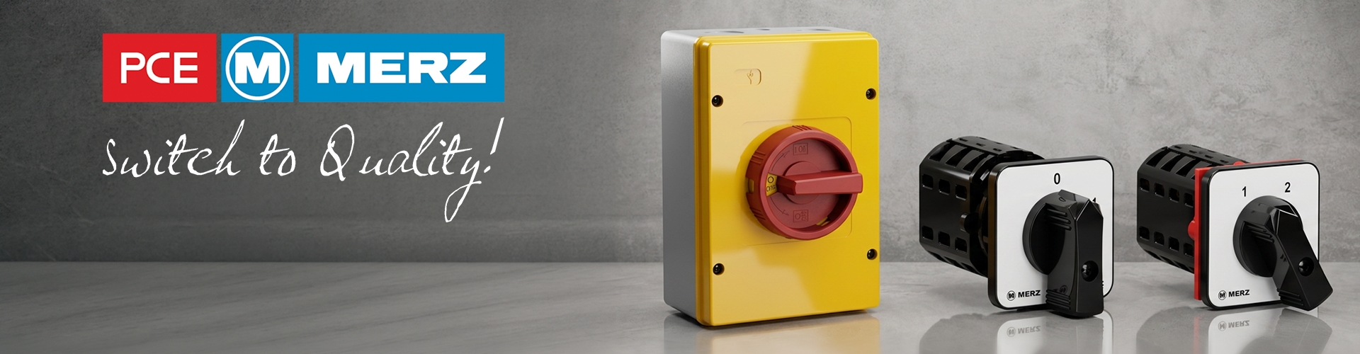 PCE MERZ cam switches and industrial switching solutions